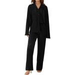 Ensemble de vtements - zgeer - haut + pantalon - chemise  revers - pantalons larges - noir