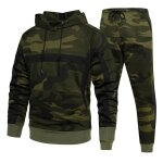 Ensemble deux pices homme camouflage jogging survtement zipper veste  capuche manches longue + pantalon ...