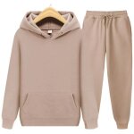 Ensemble de deux pièces sweat - shirt à capuche et pantalon pour homme survêtements de sport décontractés ... Ensemble de deux pièces sweat - shirt à capuche et pantalon pour homme survêtements de sport décontractés ...