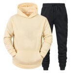 Ensemble de deux pièces sweat - shirt à capuche et pantalon pour homme survêtements de sport décontractés ... Ensemble de deux pièces sweat - shirt à capuche et pantalon pour homme survêtements de sport décontractés ...