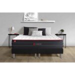 Ensemble double sommier + matelas boost ressorts ensachés et mémoire de forme 160x200 160 x 200 cm noir ... Ensemble double sommier + matelas boost ressorts ensachés et mémoire de forme 160x200 160 x 200 cm noir ...