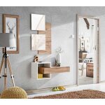 Ensemble dressing design - paris prix - easy ii - beige - bois - contemporain - a poser au sol Ensemble dressing design - paris prix - easy ii - beige - bois - contemporain - a poser au sol