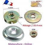 Ensemble écrou + flasque + rondelles de centrage pour lame ( disque ) de débroussailleuse ou multifonctions ... Ensemble écrou + flasque + rondelles de centrage pour lame ( disque ) de débroussailleuse ou multifonctions ...