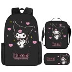 Ensemble pour enfants - vitata - kuromi - sac  dos sac bandoulire tui dessin - polyester - maternelle ...