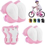 Ensemble d�quipement de protection - protection roller - enfant - rose et blanc - 6 pi�ces - multisport ...