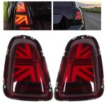 Ensemble feu arri�re vland pour jcw union jack feux arri�re lentille rouge convient pour r56 r57 r58 ...