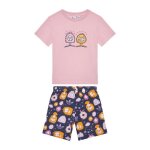 Ensemble fille adidas set - adidas originals - rose - enfant - 100% coton