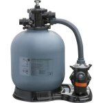 Ensemble de filtration � sable gre - 10m� / h - 930w - vanne top 5 voies - cuve pehd - garantie 2 ans ...