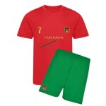 Ensemble de foot maillot et short portugal enfant - - rouge