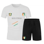 Ensemble de foot short et maillot côte ivoire blanc enfant - - blanc Ensemble de foot short et maillot côte ivoire blanc enfant - - blanc