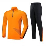 Ensemble football - insfity - t - shirt et pantalon - manches longues - schage rapide - orange