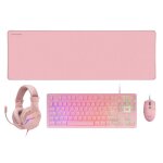 Ensemble gaming - mcp - mcp - rgb3 - rose - clavier tkl - souris rgb 3200 dpi