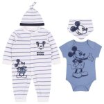 Ensemble gar�on ray� bleu et blanc mickey mouse disney certifi� oeko - tex