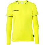Ensemble gardien de but maillot et pantalon enfant uhlsport - jaune fluo / noir - 10 / 12 ans