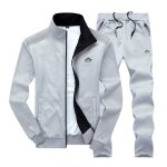 Ensemble homme 2 pièces ensemble décontractée sport manteau en col montant et pantalon jogging de cordon ... Ensemble homme 2 pièces ensemble décontractée sport manteau en col montant et pantalon jogging de cordon ...