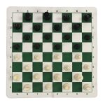 Jeu de socit - salutuya - ensemble dchecs et dames portable - 32 pices - tapis pliable - sac de rangement ...