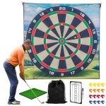 Ensemble de jeu de golf tapis de frappe collant pour entranement de golf / flchettes pour intrieur ...