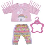 Habit poup�e 39 - 46 cm : ensemble jogging + pull rose et lapin baby born - v�tement accessoire poup�e ...