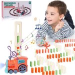 Jouet de train domino 60 pices de blocs lectrique train automatique train de pose jouet construction ...