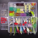 Ensemble de leurres de peche 234pcs appats leurre de peche swiminait comme la vie 3d yeux de peche pour ...