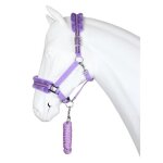 Ensemble licol et longe pour cheval horka angel - lavender - poney