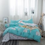 Ensemble de literie pour enfant en trois pices avec dessins anims drap - housse housse de couette et ...