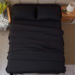 Ensemble de literie fibre housse de couette satin drap - housse taie doreiller de luxe parure de lit ...