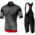 Ensemble de maillot cyclisme homme manches courtes + cuissard � cycliste v�lo gel - noir - pour vtt - ...