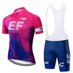 Ensemble de maillot cyclisme homme manches courtes + cuissard � cycliste v�lo gel - rouge - respirant ...
