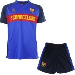 Ensemble maillot + short - fc barcelone - collection officielle - bleu - manches courtes - mixte Ensemble maillot + short - fc barcelone - collection officielle - bleu - manches courtes - mixte
