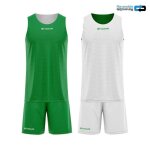 Ensemble maillot et short rversible givova - verde / white - s