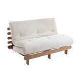 Ensemble matelas futon - terre de nuit - 140x200 cm - coton - Épaisseur 13 cm - structure bois massif ... Ensemble matelas futon - terre de nuit - 140x200 cm - coton - Épaisseur 13 cm - structure bois massif ...