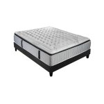 Ensemble phigalie 140x190 cm matelas ressorts ensach�s + sommier bois