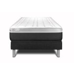 Ensemble matelas sommier 120x190 cm - vital soft noir