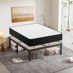 Ensemble matelas et sommier 140x190cm - frixovel lit 140x190 avec sommier et matelas - matelas 140x190x26 ...