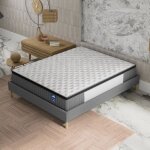 Ensemble matelas + sommier (140x200cm) - elekctra ressorts ensach�s & m�moire de forme �p 30cm + sommier ...