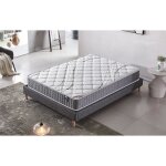 Ensemble matelas + sommier (140x200cm) - essem ressorts ensach�s & mousse hdensit� �p 25cm + sommier ...