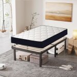 Ensemble matelas et sommier 90x190cm - frixovel - m�moire de forme - equilibr� - noir