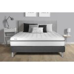 Ensemble matelas sommier 160x190 cm - sommier gris (en kit) - vital spa gris