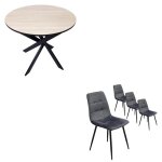 Ensemble meubles lot de 4 chaises de salle à manger chaise tapissée chaises table manger rf2659 Ensemble meubles lot de 4 chaises de salle à manger chaise tapissée chaises table manger rf2659