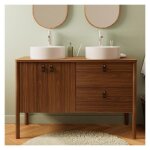 Ensemble meuble double vasque joy 120 cm + vasques Ensemble meuble double vasque joy 120 cm + vasques
