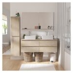 Ensemble sorrento double vasque suspendu 120cm Ensemble sorrento double vasque suspendu 120cm