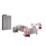 Ensemble de meubles pour enfant amori blanc - lit classique marque swithome