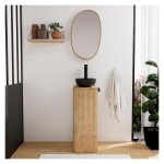 Ensemble meuble lave mains tom + vasque + miroir