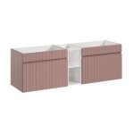 Ensemble de meubles de salle de bain iconic rose / white ? meubles sous vasque 60 cm et meuble sous plan ...