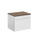 Ensemble de meubles de salle de bain iconic white 80 cm avec plan vasque