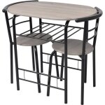 Ensemble de meuble pour salle à manger 1 table de bar + 2 x tabouret de barmdf Ensemble de meuble pour salle à manger 1 table de bar + 2 x tabouret de barmdf