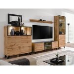 Ensemble meubles de salon tino - price factory - chne clair - contemporain - design - marron