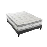 Ensemble royal 5 etoiles 160x200 cm matelas mousse + sommier bois