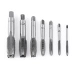 Ensemble doutils de taraudage en acier gototop - tarauds � vis m�trique m3 - m12 - 7 pi�ces
